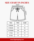 Pure Cotton Plain Shorts for Girls Kid with Elastic Age 3 Months to 4 Years (Pack of 3)