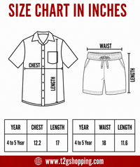 Polyester Checked Shirt and Shorts Set for Boy Kids Casual Wear Half Sleeve Co-Ord Set with Elastic Waist Shorts | Age 4 to 5 Years