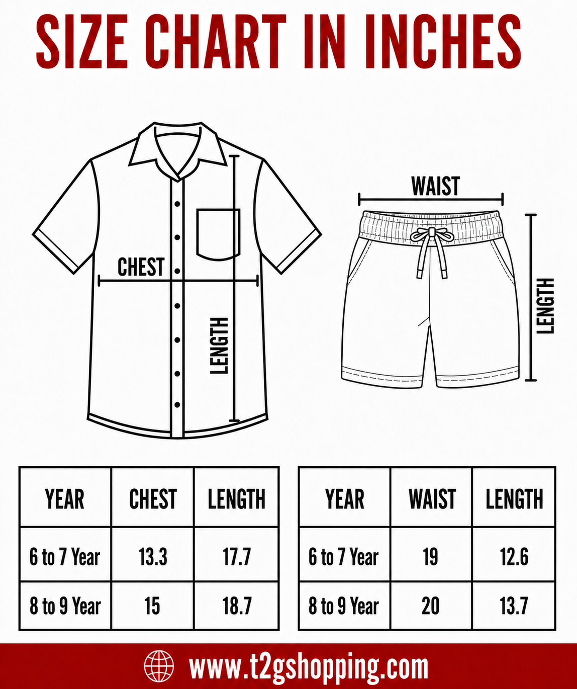 Polyester Checked Shirt and Shorts Set for Boy Kids Casual Wear Half Sleeve Co-Ord Set with Elastic Waist Shorts | Age 6 to 9 Years