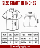 Polyester Checked Shirt and Shorts Set for Boy Kids Casual Wear Half Sleeve Co-Ord Set with Elastic Waist Shorts | Age 6 to 9 Years