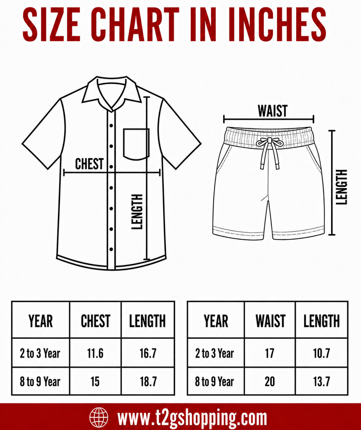 Polyester Printed Shirt and Shorts Set for Boy Kids Casual Wear Half Sleeve Co-Ord Set with Elastic Waist Shorts | Age 6 to 7 Years