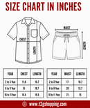 Polyester Checked Shirt and Shorts Set for Boy Kids Casual Wear Half Sleeve Co-Ord Set with Elastic Waist Shorts | Age 6 to 7 Years