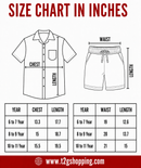 Polyester Checked Shirt and Shorts Set for Boy Kids Casual Wear Half Sleeve Co-Ord Set with Elastic Waist Shorts | Age 6 to 7 Years