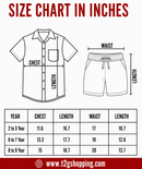 Polyester Printed Shirt and Shorts Set for Boy Kids Casual Wear Half Sleeve Co-Ord Set with Elastic Waist Shorts | Age 6 to 7 Years