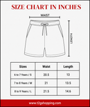 Kids Double Side Stripe Sports Shorts | Cotton Casual Shorts for Boys | Age 6-9 Years | Pack Of 3 Pieces Combo