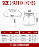 Kids Cartoon Print T-Shirt & Shorts Co-Ord Set for Boys | Age 6 Months-3 Years | Pack Of 3 Set Combo