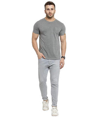Premium Cotton Grey Plain Round Neck Tshirt